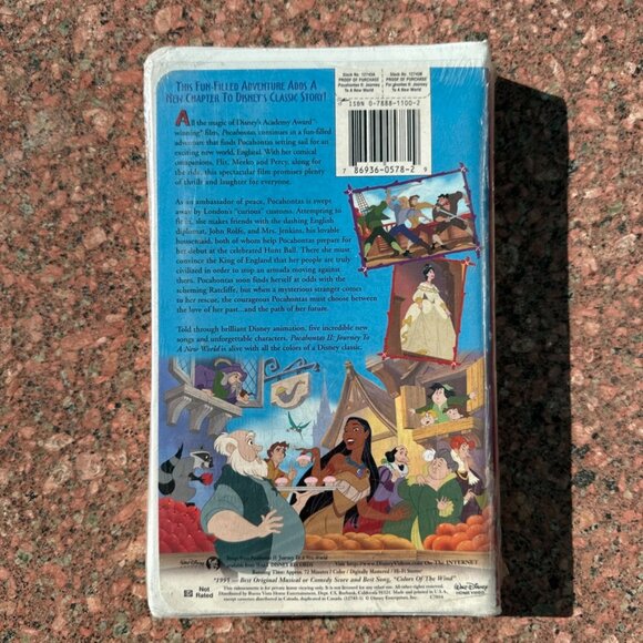 NEW Disney's Pocahontas 2 II Journey to a New World (VHS) Clamshell 1995 - Picture 2 of 7